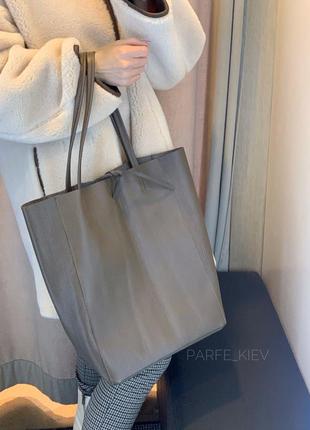 Большая кожаная женская сумка с кожи2 фото