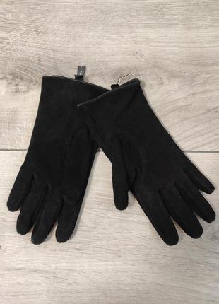 Брендовые перчатки из натурального замша naf -  naf размер s2 фото