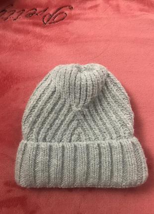 Шапка тепла, шапка в'язана, шапка зимова2 фото