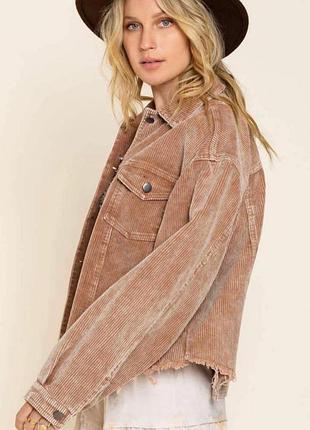 Вельветова куртка-сорочка zara