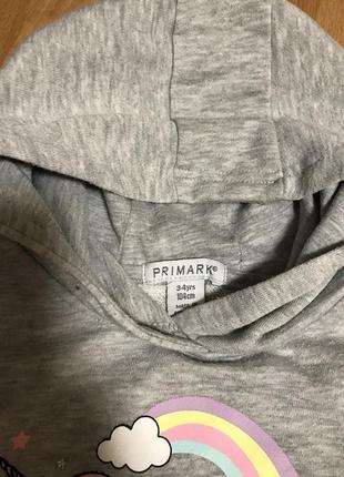 Кофта худи толстовка с капюшоном primark 3
