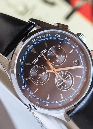 - 61% | мужские швейцарские часы хронограф calvin klein kam271 (оригинальные, с биркой)1 фото