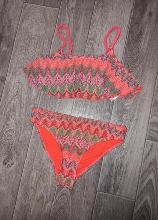 Яркий купальник на 12-13 лет 🧡