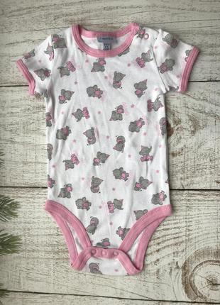Боди с коротким рукавом с мишками