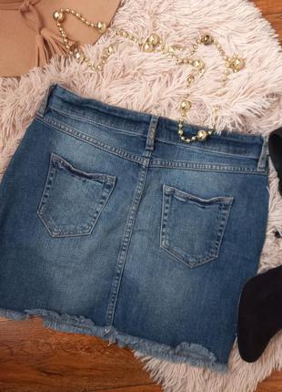 Класична джинсова спідниця міні3 фото
