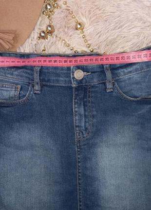Класична джинсова спідниця міні7 фото