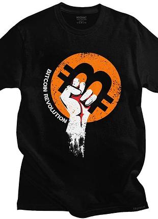 Футболка з принтом "ethereum bitcoin (рука)" push it