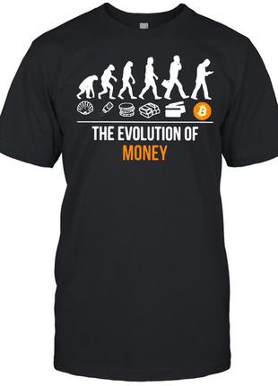 Футболка з принтом "the evolution of money" push it