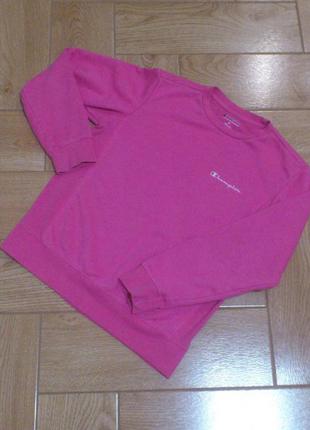 Світшот жіночий рожевий чемпіон кофта жіноча толстовка рожева champion р. м🇨🇳🇺🇸