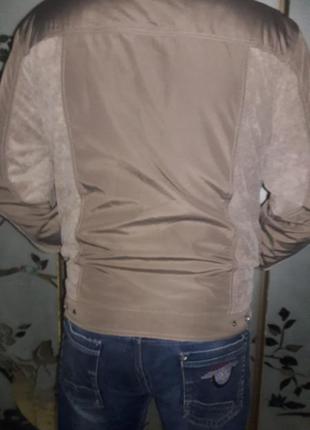 Куртка демісезонна, куртка фірмова "kellogg", вельвет, колір хакі, 50-522 фото
