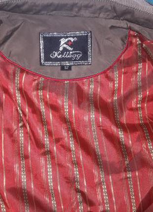 Куртка демісезонна, куртка фірмова "kellogg", вельвет, колір хакі, 50-524 фото