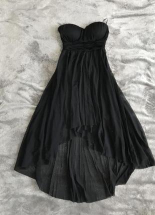 Чёрное нарядное платье