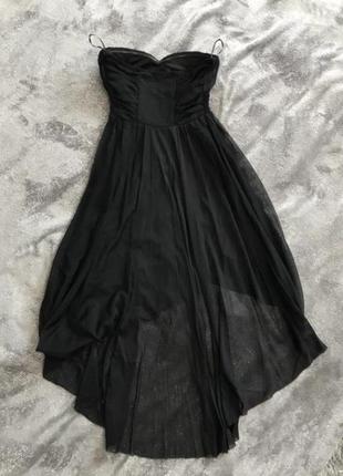 Чёрное нарядное платье4 фото