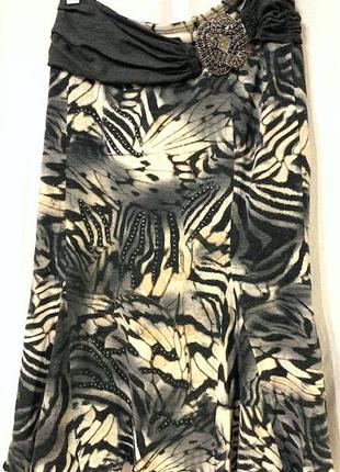 Классная трикотажная юбка sassofono