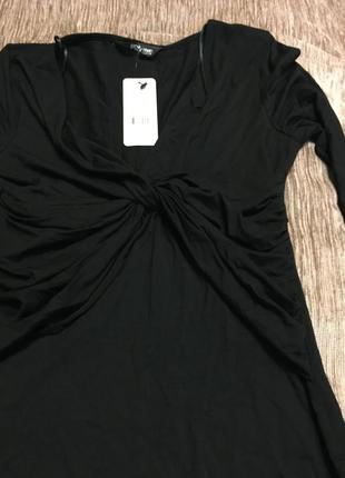 Блуза кофта лонгслив черная новая7 фото