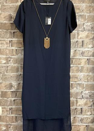 Плаття темно-синє з цепочкою atmosphere ,розмір м🔥