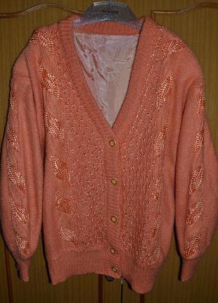 Стильная кофта,жакет,кардиган  с красивыми косами