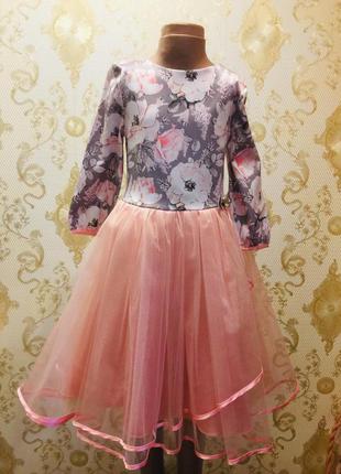 Нарядное платье  для девочки  размер  128   134   140   146