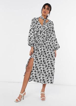 Платье длинное  asos в цветочек2 фото