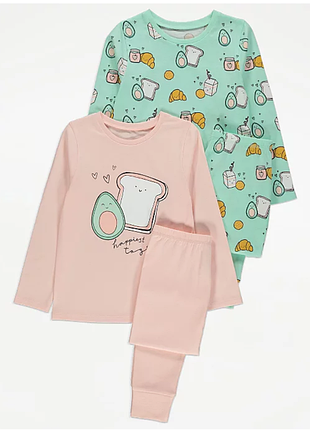 Зелёная пижамка george р. 5-6 лет.