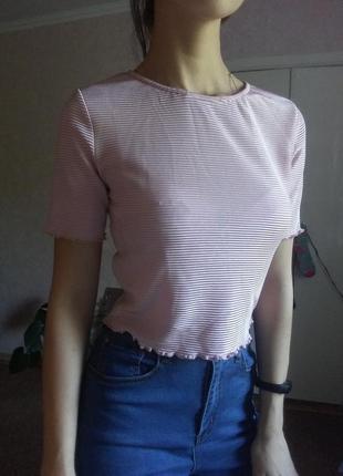 Блискучий топ футболка, перламутрова блуза жатка, ошатна футболочка