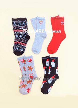 Новорічні жіночі шкарпетки primark