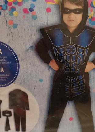 Костюм ніндзя 86/92 98/104 дитячий карнавальний костюм