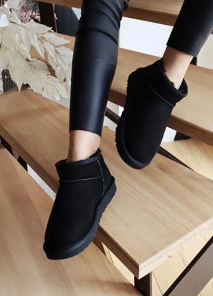 Уги угги ultra mini black уггі