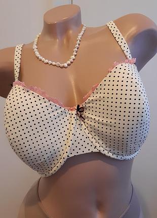 Бюстгальтер балконет с поролоновыми чашками, размер 75h/80g, katie price