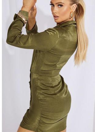 Коротке плаття хакі prettylittlething