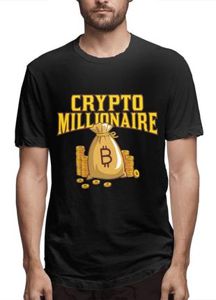 Футболка з принтом "cripto millionaire" push it