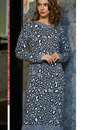 Sl.ira шикарное вязаное платье шерсть миди р м-л-хл