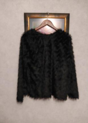 Жакет з бахромою без застібок