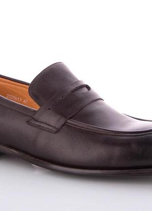 Кожаные мужские комфортные туфли 202701 42