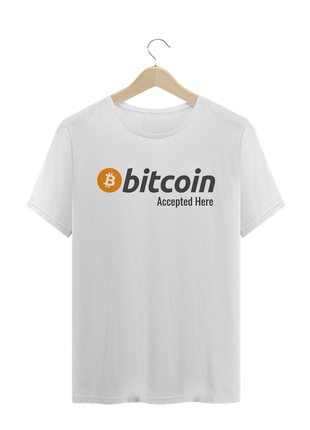 Футболка з принтом "bitcoin accepted here" push it