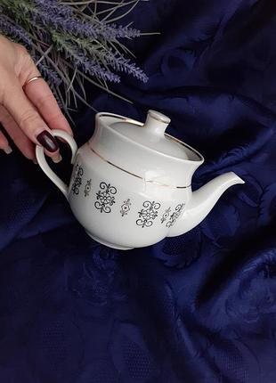 Чайник заварочный ссср тернопольский фарфоровый завод советский винтаж большой...