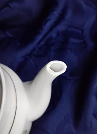 Чайник заварочный ссср тернопольский фарфоровый завод советский винтаж большой...