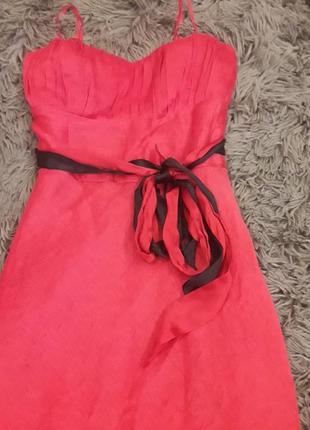Шикарное красное платье сарафан5 фото