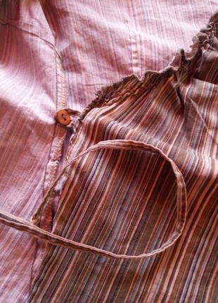 Рубашка блуза в полоску4 фото
