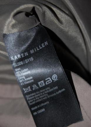 Новая!дизайнерская юбка-миди от karen millen цвета хаки5 фото
