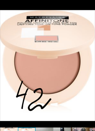 Maybelline affinitone выравнивающая пудра для лица