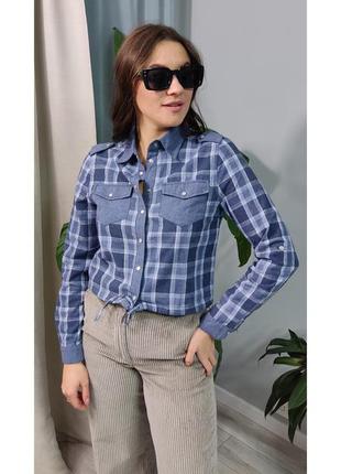 Сорочка, рубашка жіноча в клітинку!