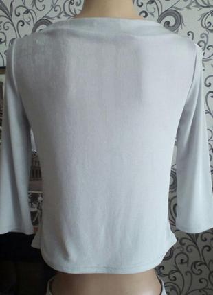 Актуальная блузка (кальчужка)серебро.  cin cin4 фото