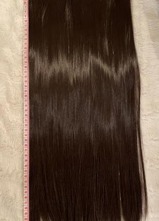 Канекалон (искусственные волосы) темно-каштановый 50 см