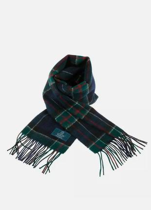 Clans scotland 100% вовна чоловічий шарф зимовий клітина зелений/синій