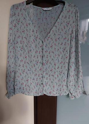 Блуза блузка натуральная нежная1 фото