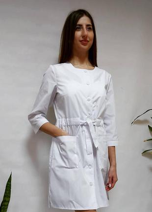 Медичний халат алекса, тканина котон