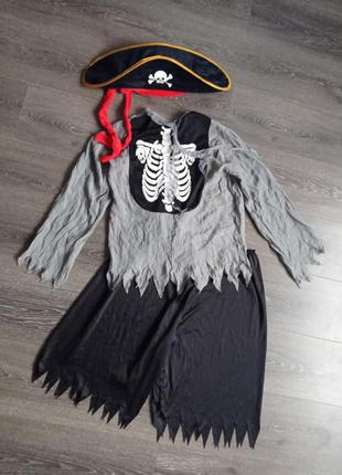 Карнавальный костюм пират корсар зомби на подростка взрослого код шп11 фото