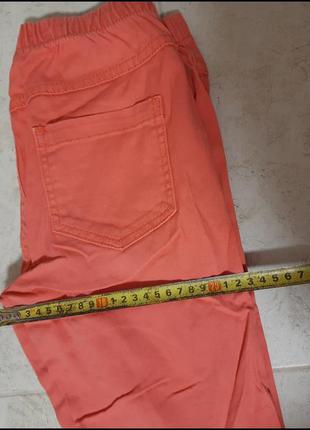 Штаны брюки джински кораловые розовые 25 26 27 размер5 фото