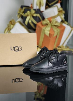 Мужские ugg neumel black на овчине